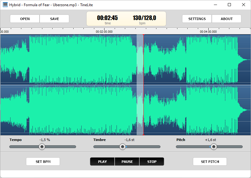 Audiophile TuneLite Screenshot