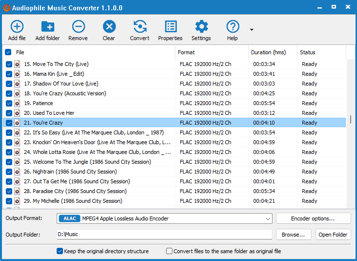 Audiophile Music Converter